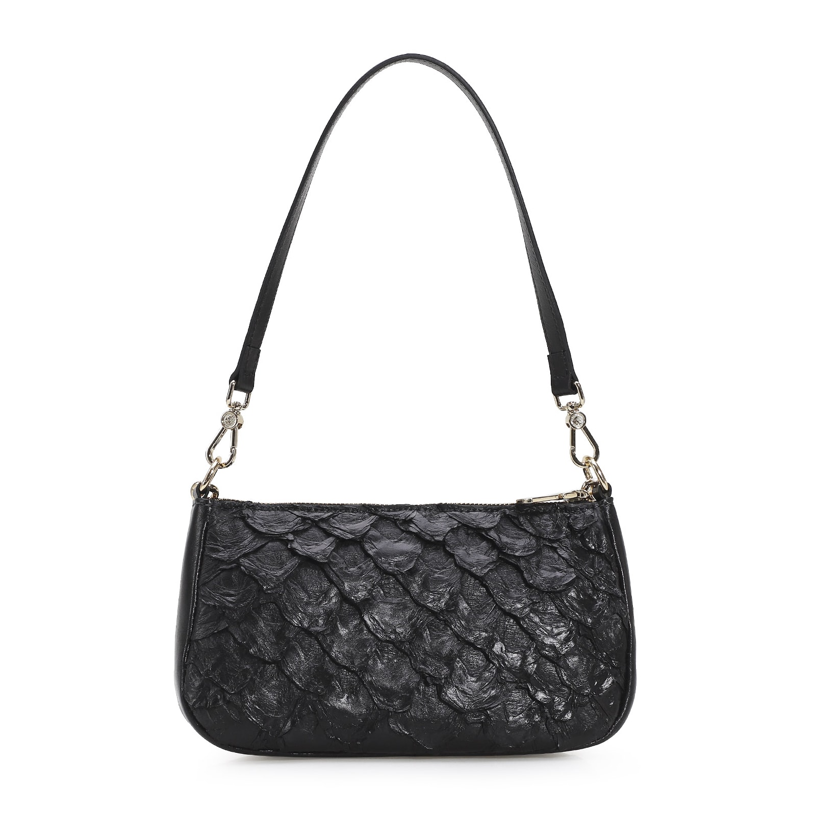 Bolsa De Ombro Pirarucu Preto