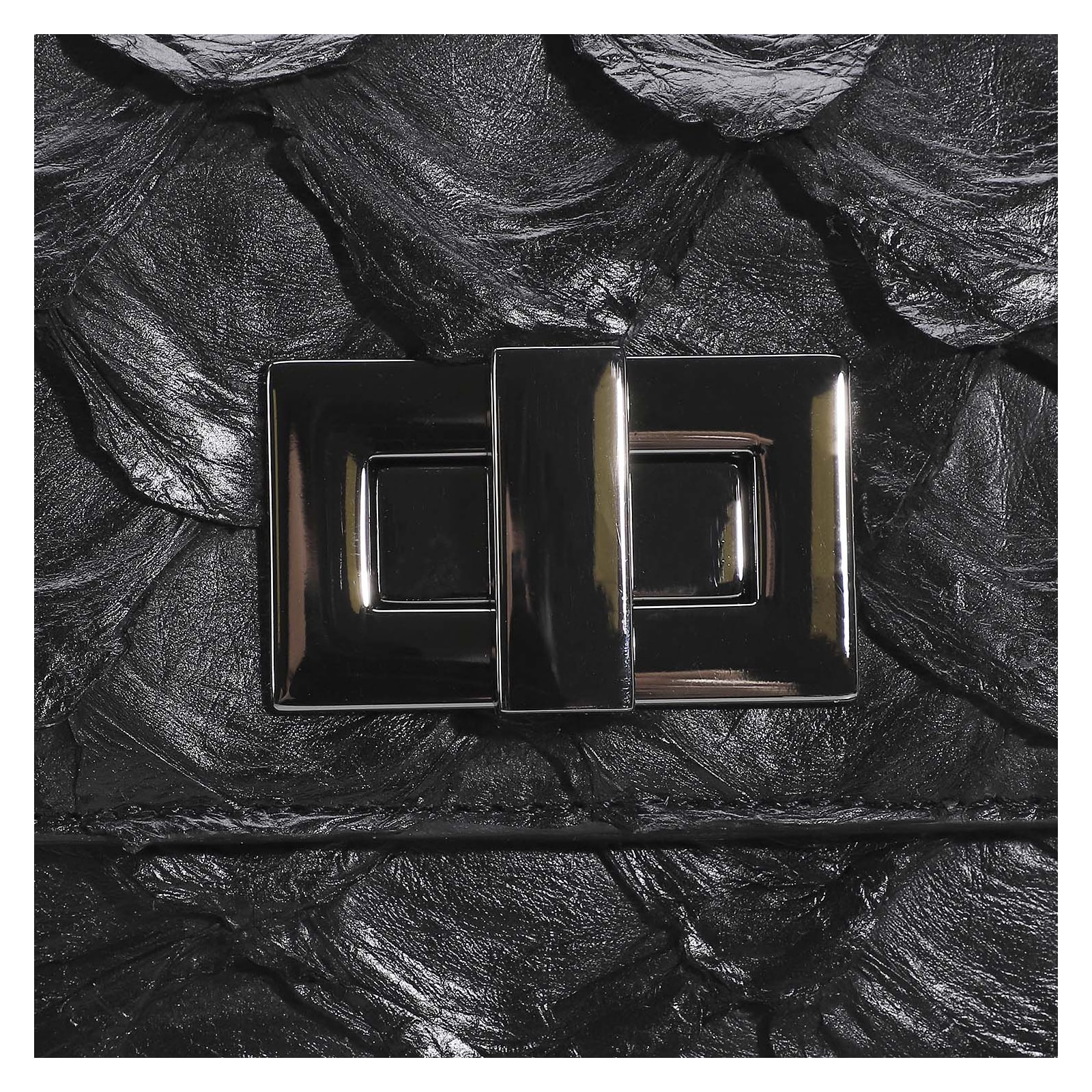 Bolsa De Ombro Pirarucu Preto