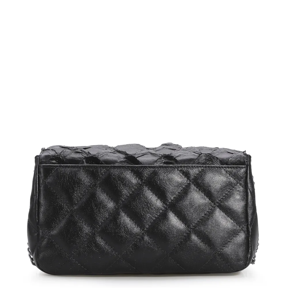 Bolsa De Ombro Pirarucu Preto - imagem 3