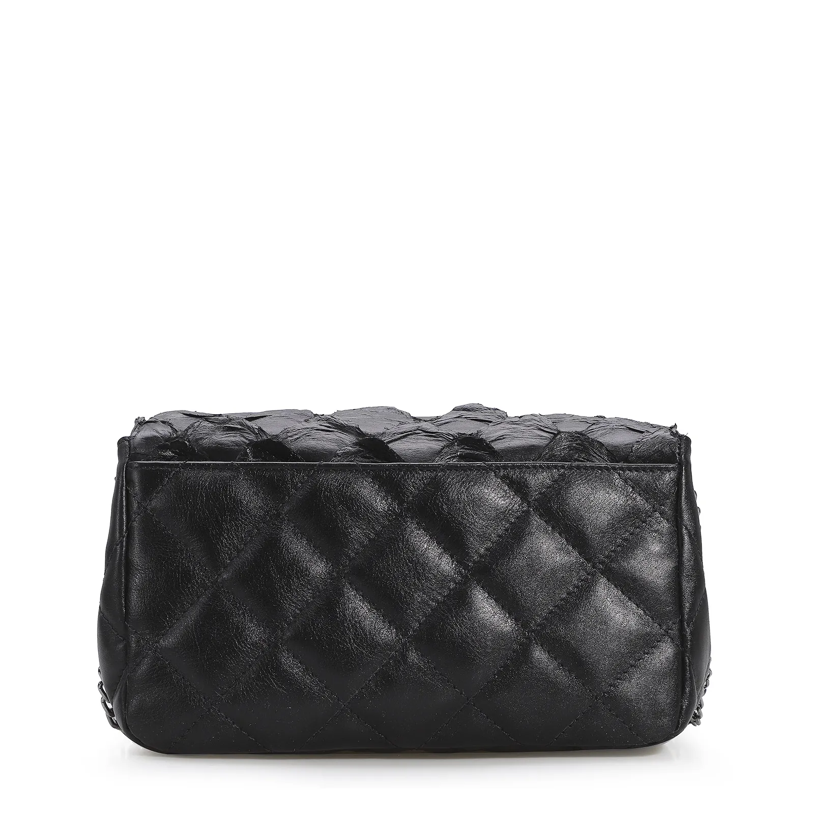 Bolsa De Ombro Pirarucu Preto