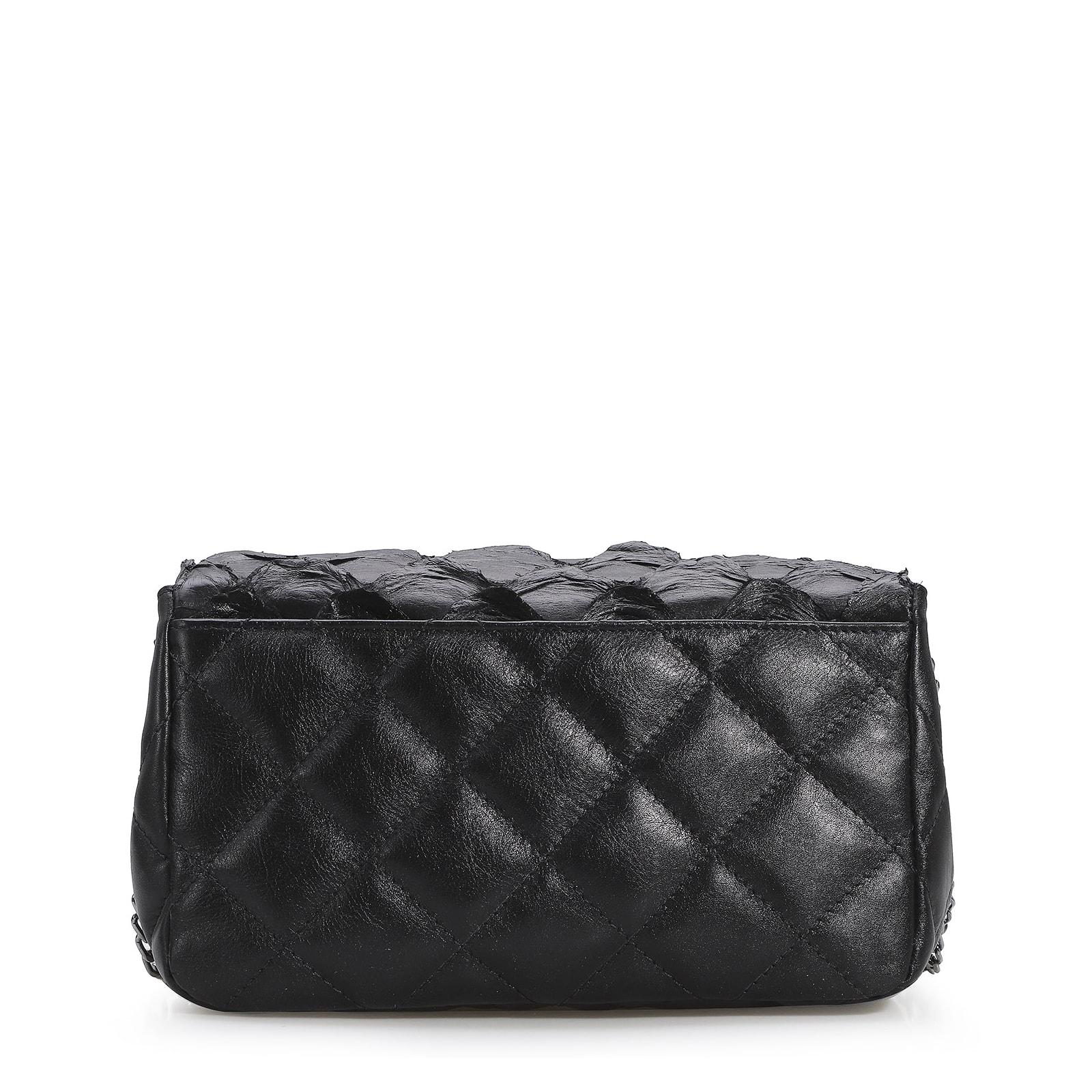 Bolsa De Ombro Pirarucu Preto