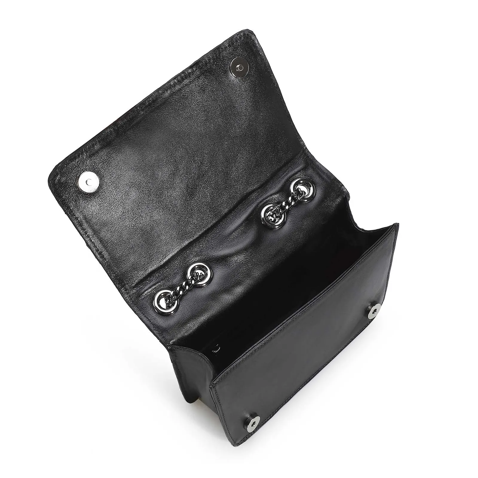 Bolsa De Ombro Pirarucu Preto