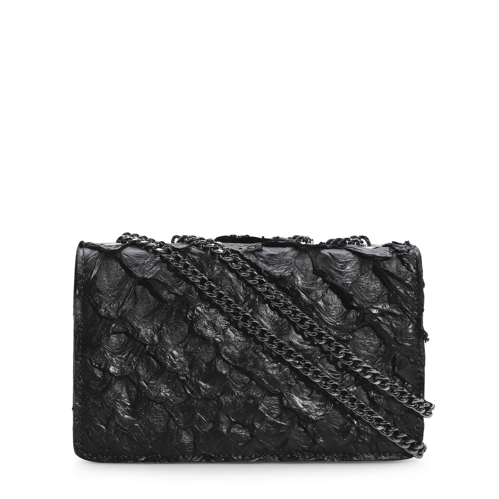 Bolsa De Ombro Pirarucu Preto