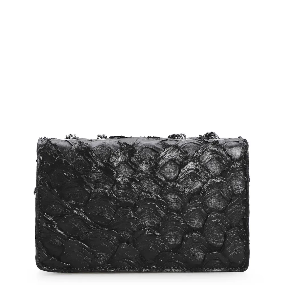 Bolsa De Ombro Pirarucu Preto - imagem 3