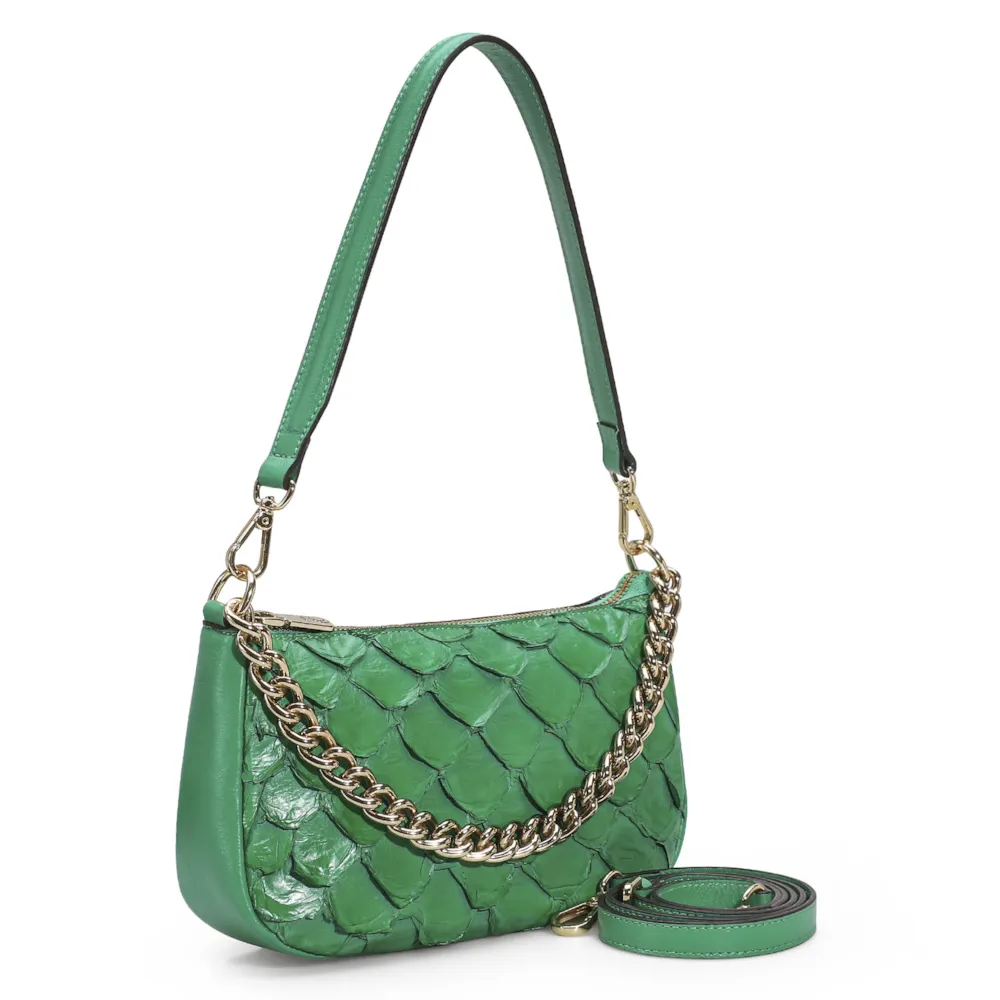 Bolsa De Ombro Pirarucu Verde - imagem 3