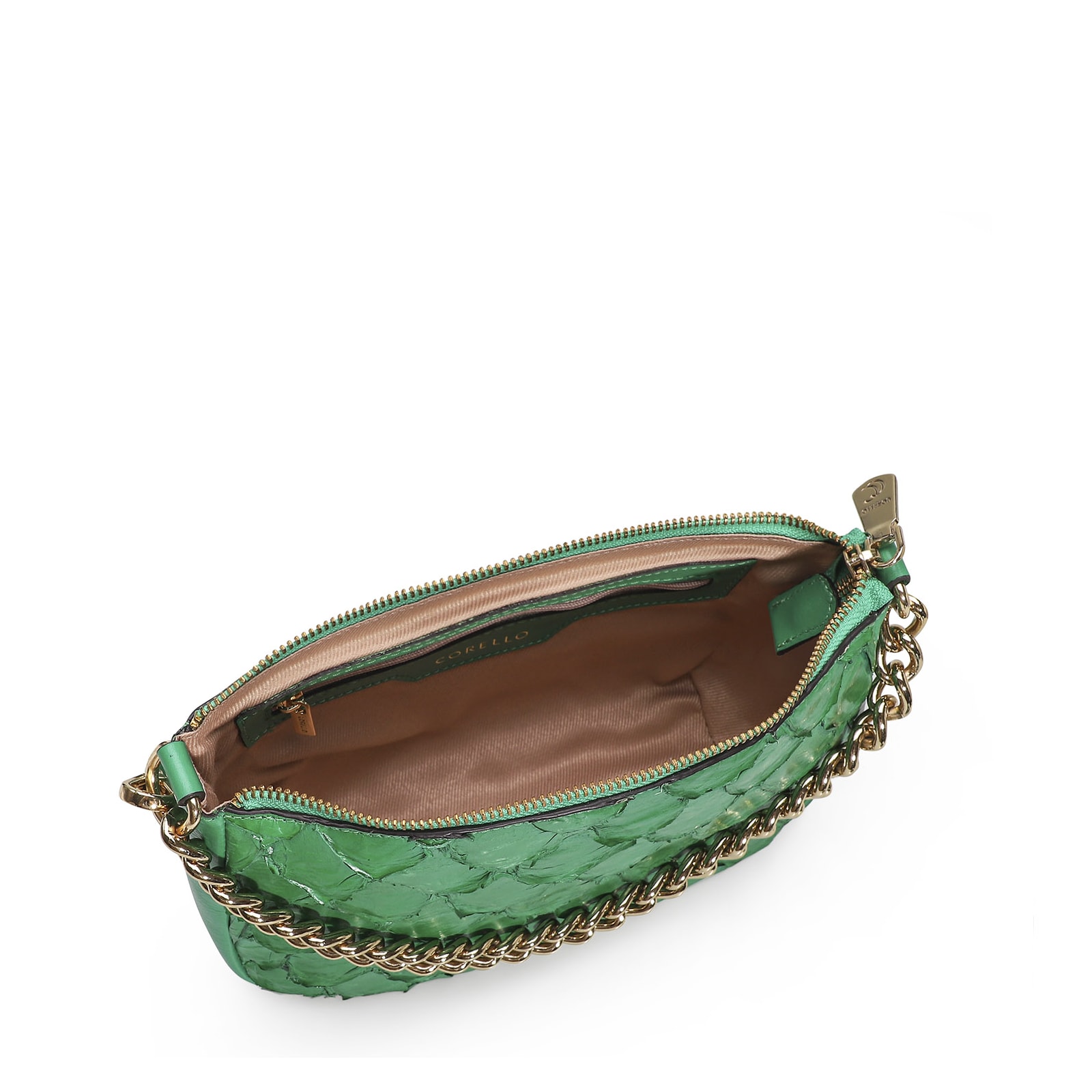 Bolsa De Ombro Pirarucu Verde