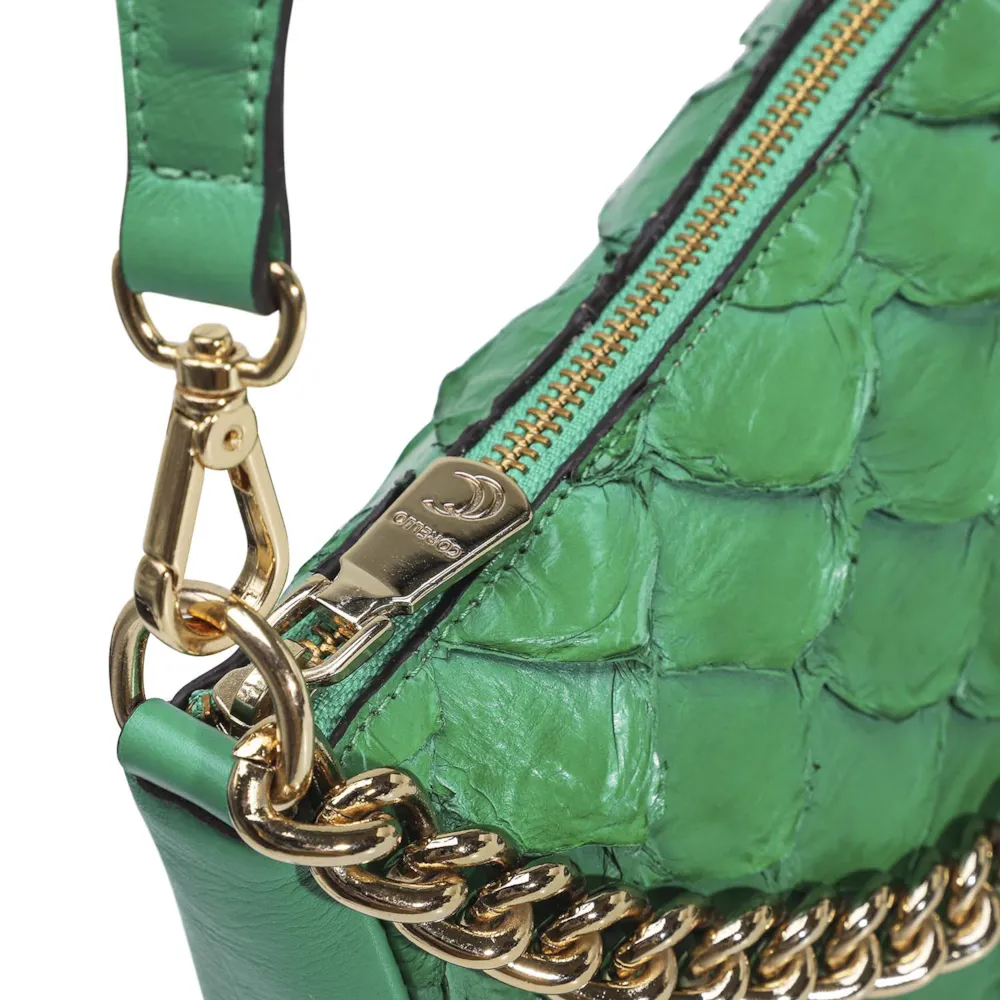 Bolsa De Ombro Pirarucu Verde - imagem 6