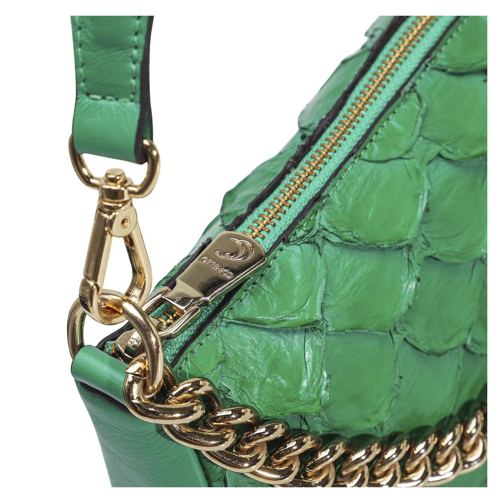Bolsa De Ombro Pirarucu Verde