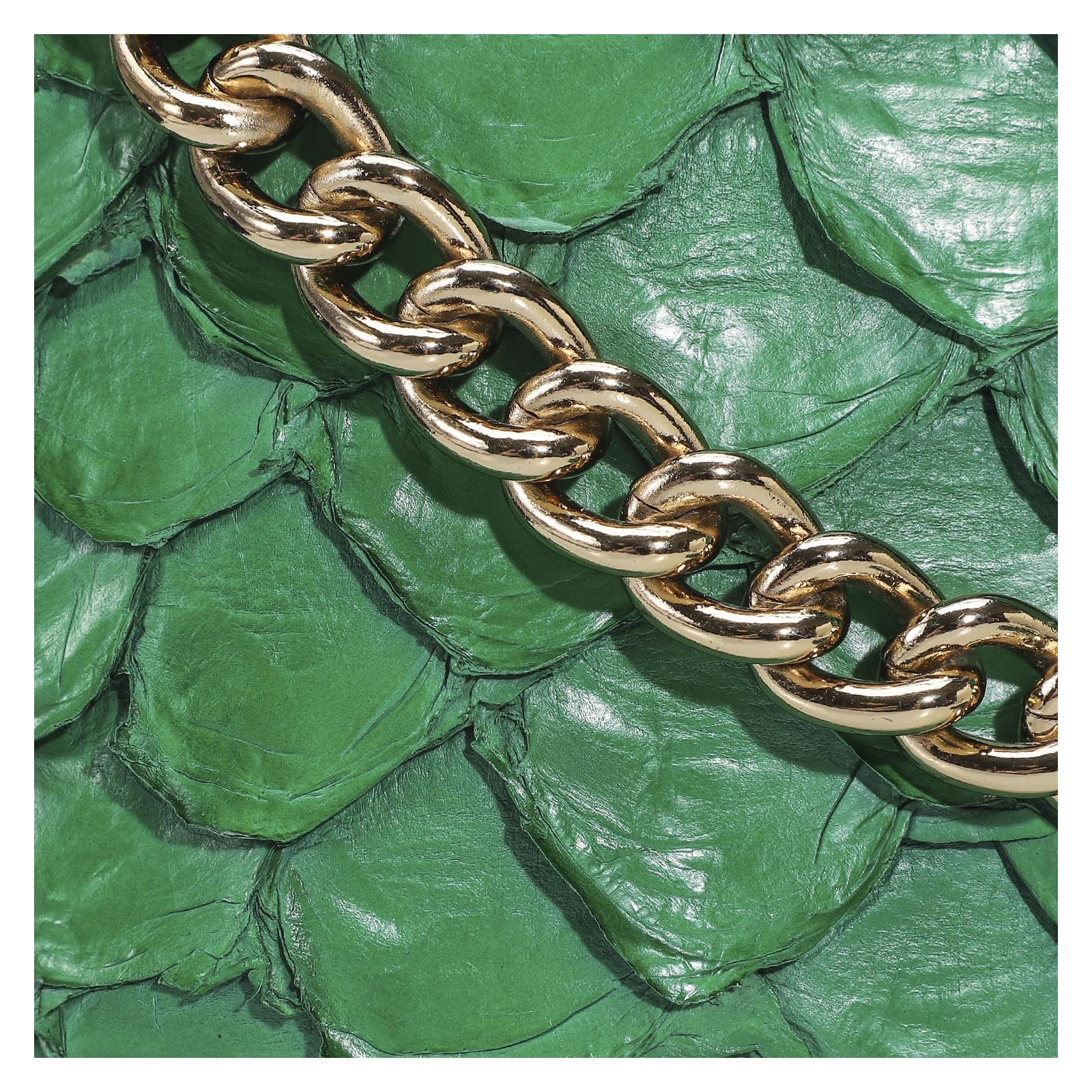 Bolsa De Ombro Pirarucu Verde