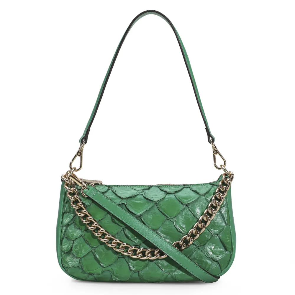 Bolsa De Ombro Pirarucu Verde