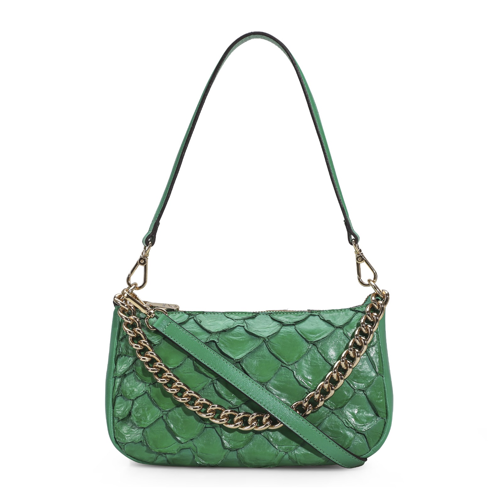 Bolsa De Ombro Pirarucu Verde