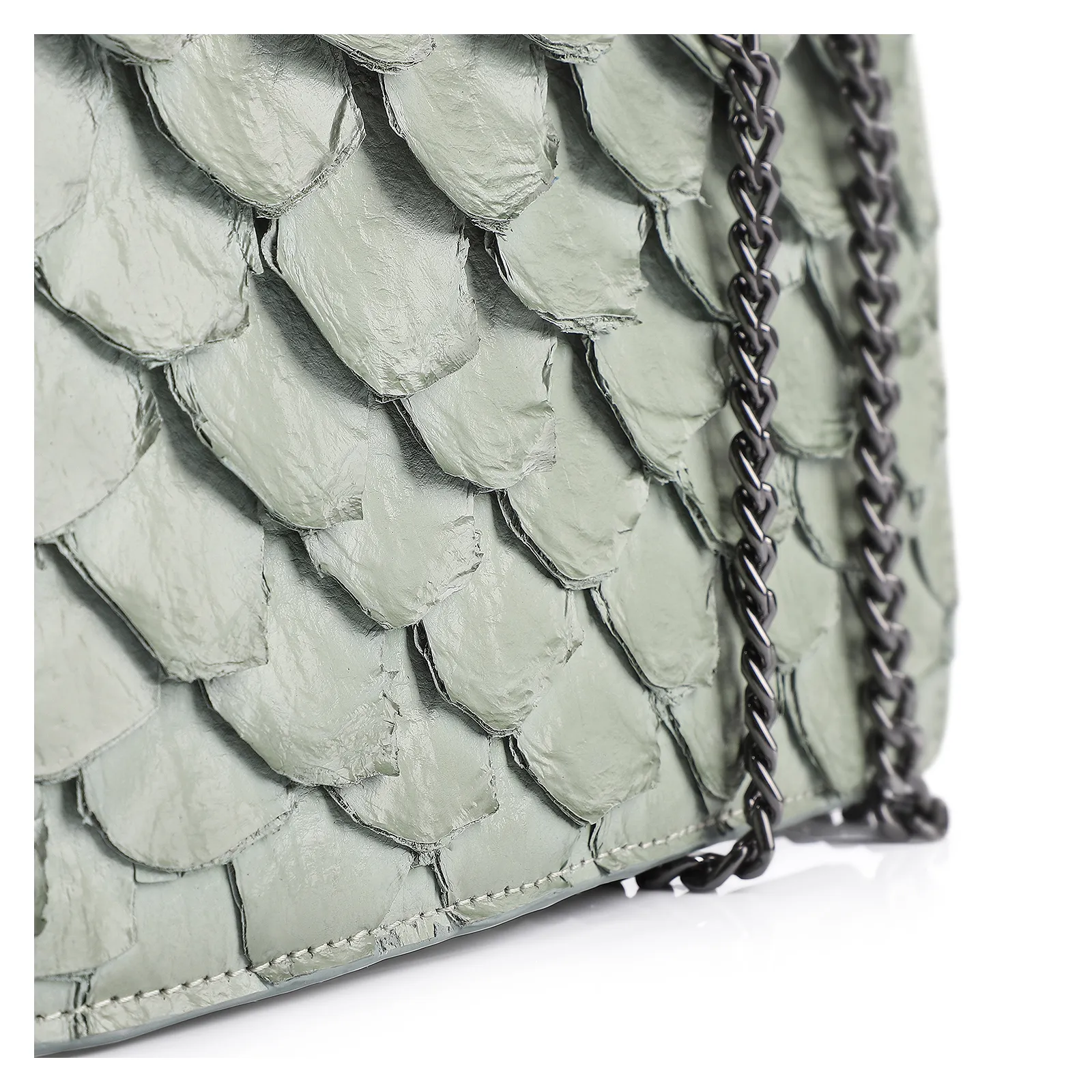 Bolsa De Ombro Pirarucu Verde
