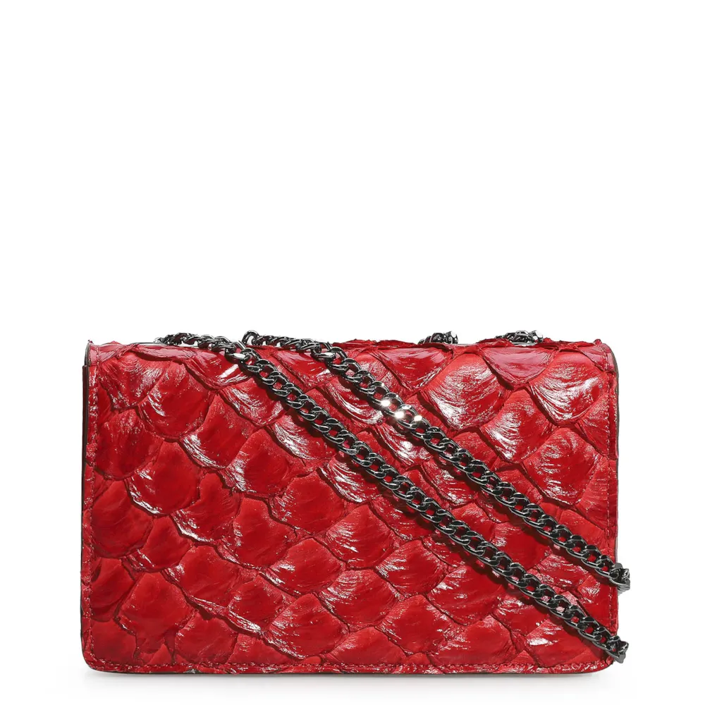 Bolsa De Ombro Pirarucu Vermelho