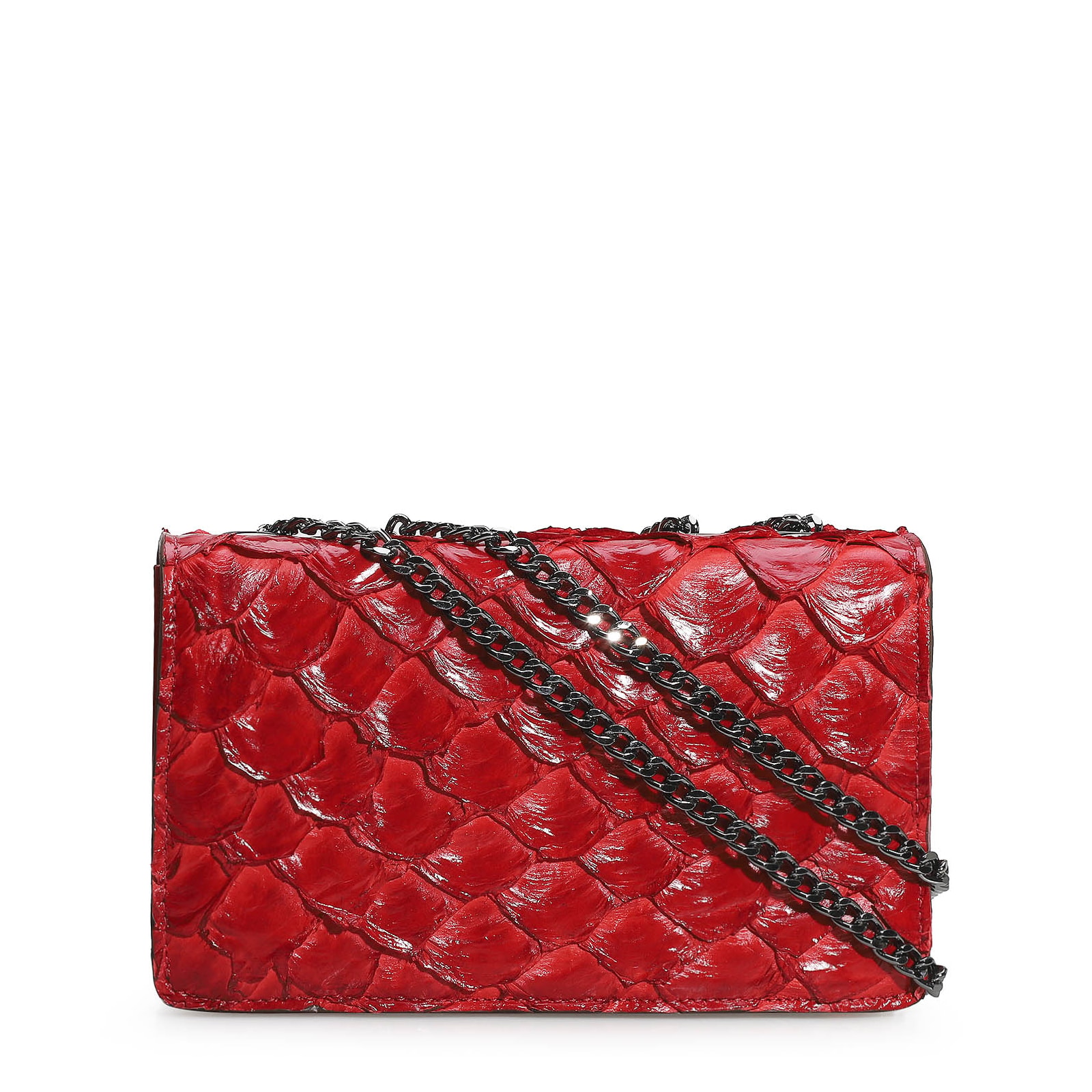 Bolsa De Ombro Pirarucu Vermelho