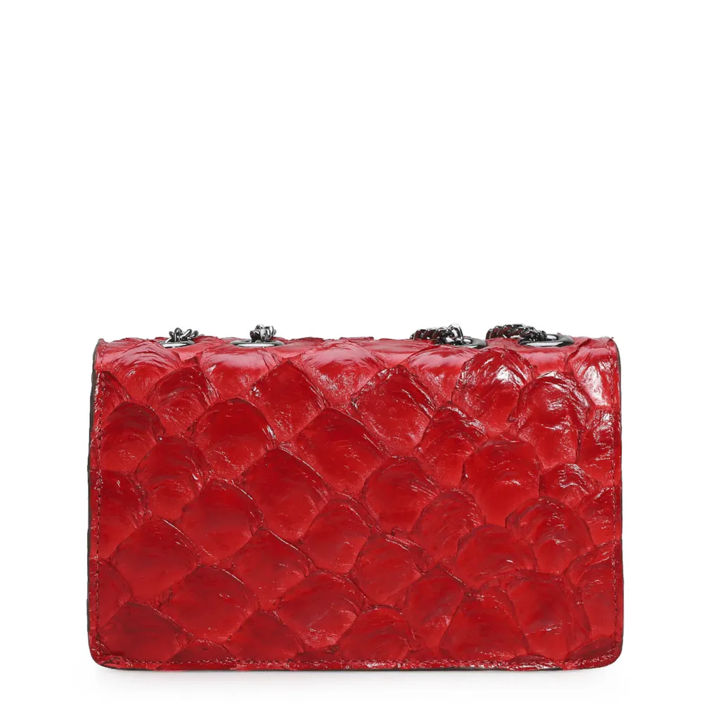 Bolsa De Ombro Pirarucu Vermelho - imagem 3