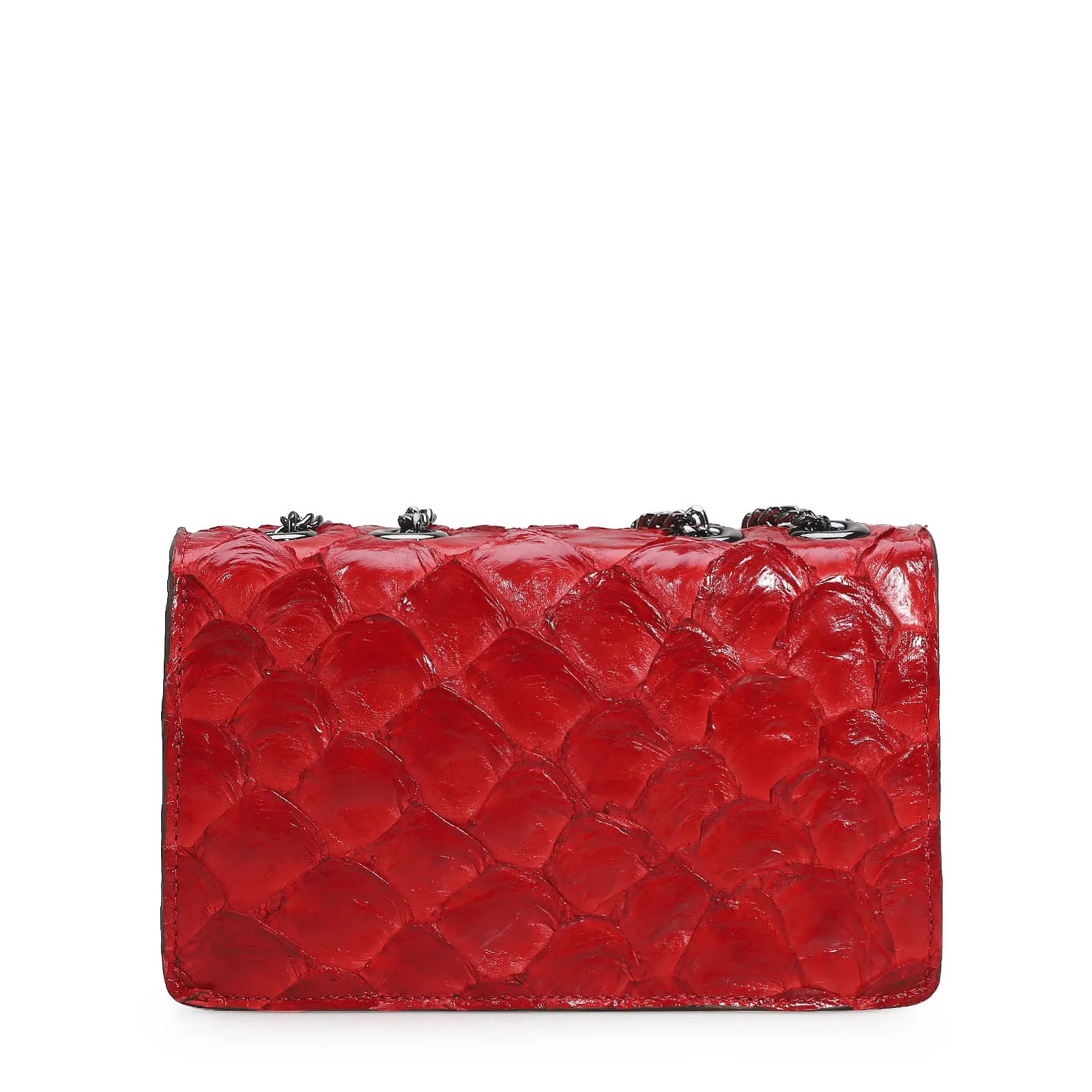 Bolsa De Ombro Pirarucu Vermelho