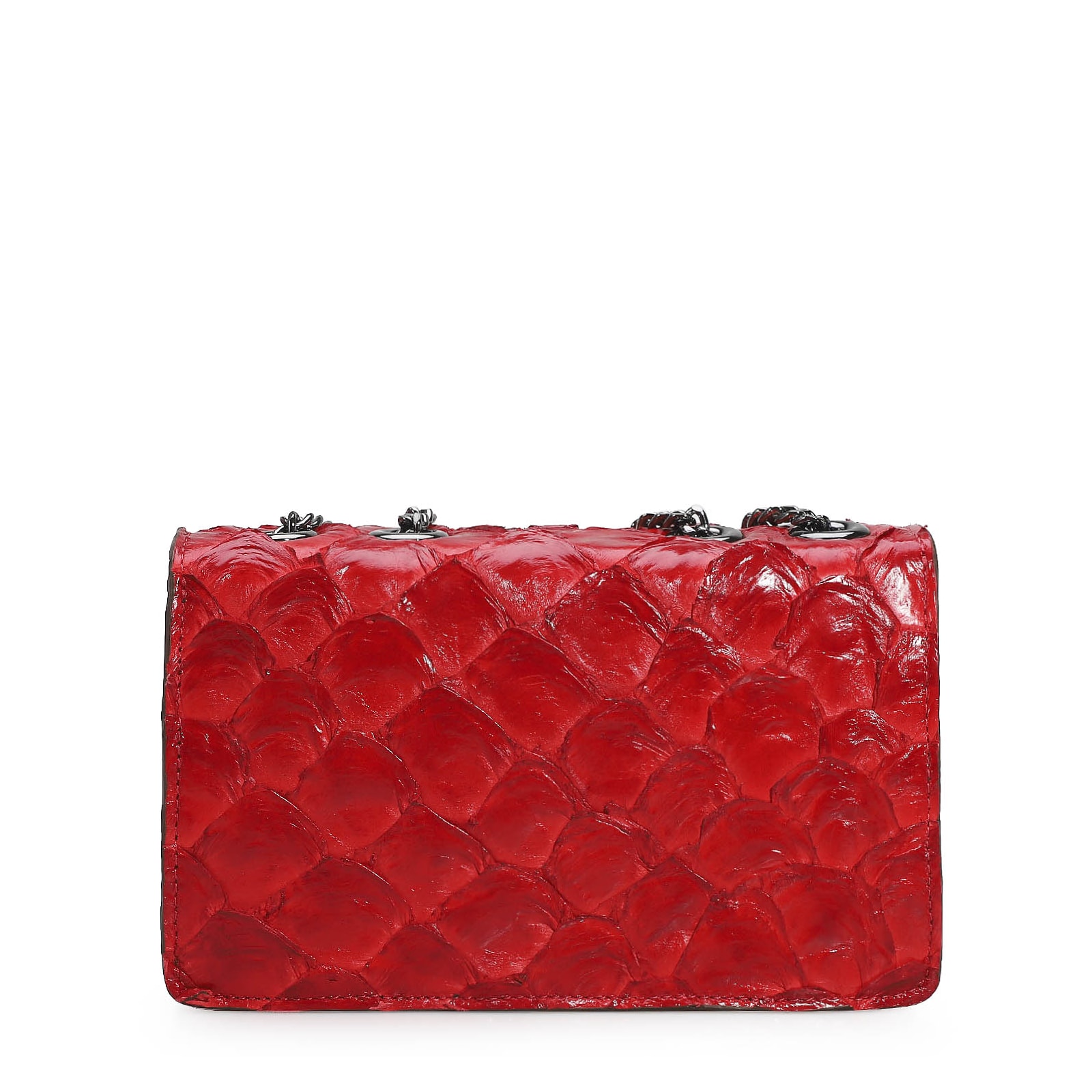 Bolsa De Ombro Pirarucu Vermelho