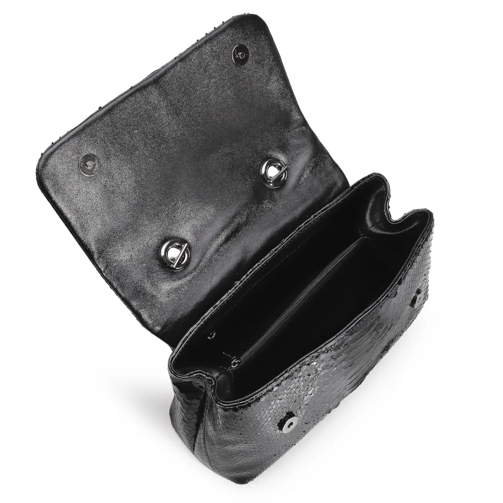 Bolsa De Ombro Python Preto - imagem 4