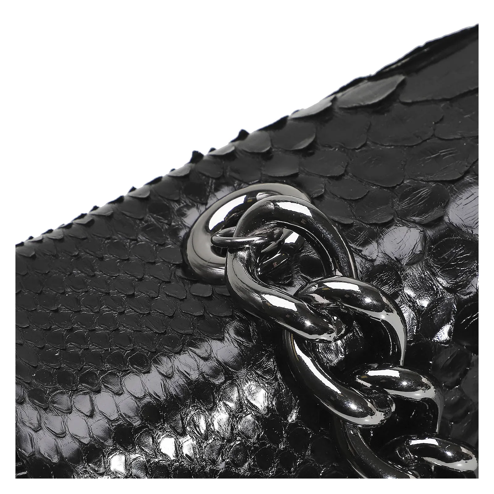 Bolsa De Ombro Python Preto