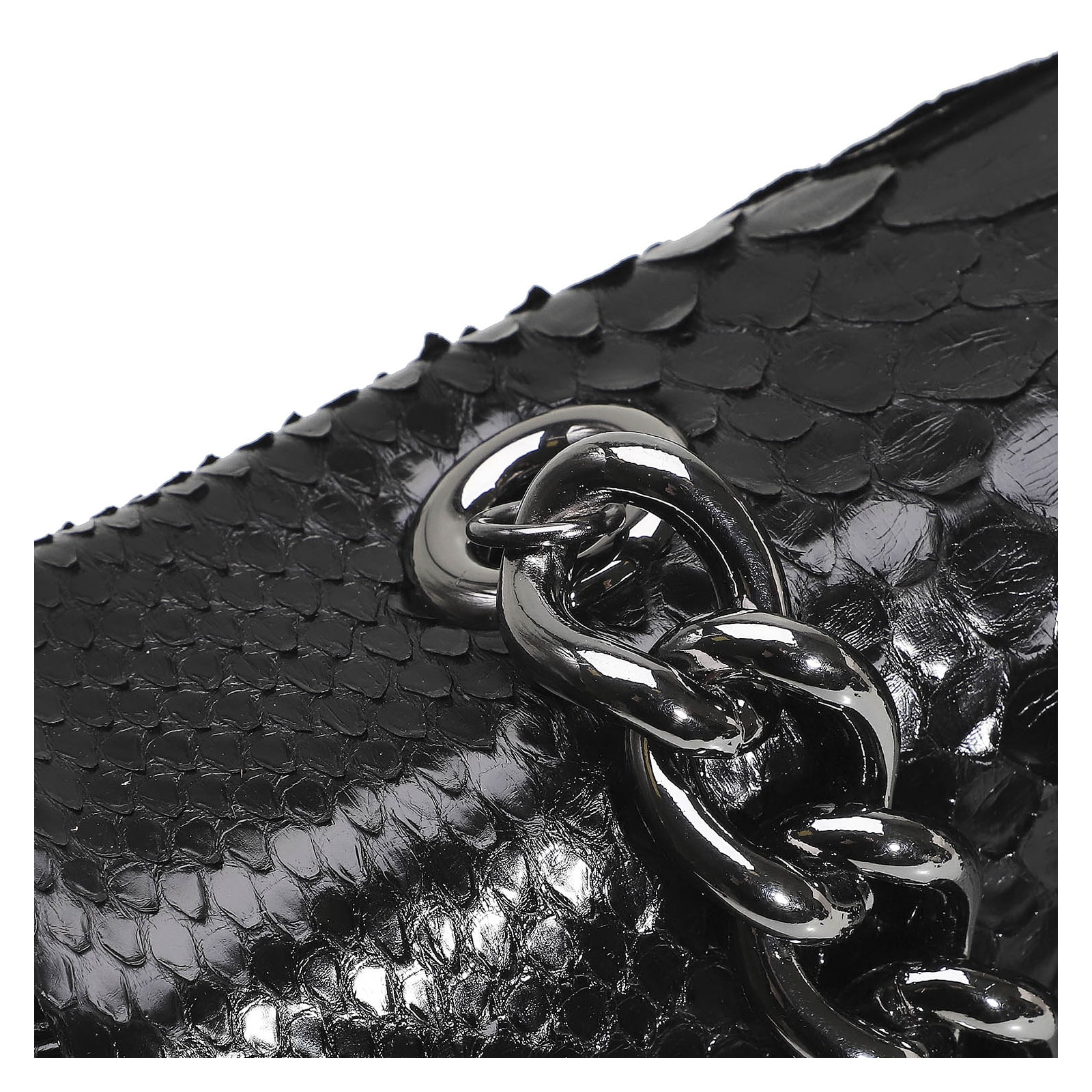 Bolsa De Ombro Python Preto