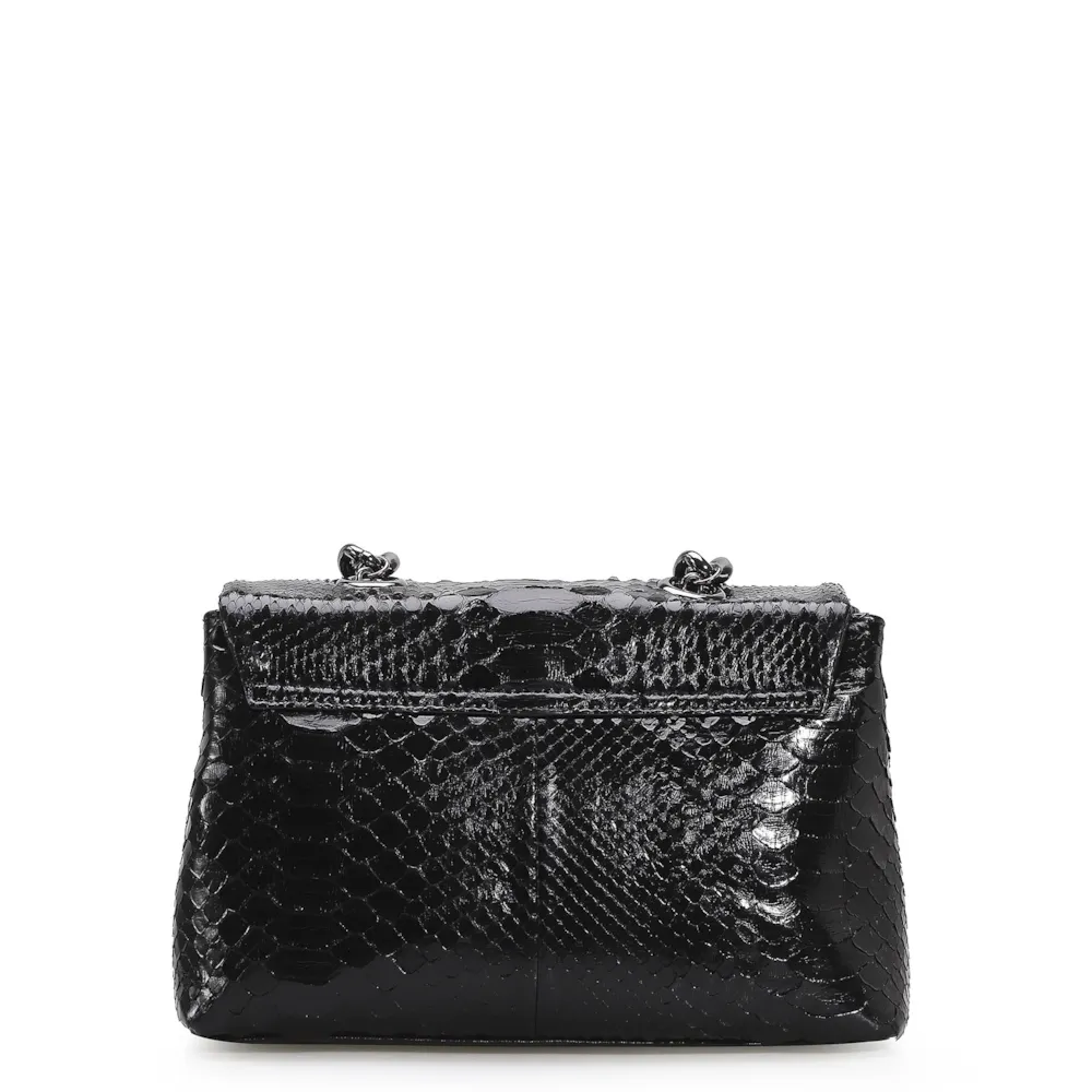 Bolsa De Ombro Python Preto - imagem 3