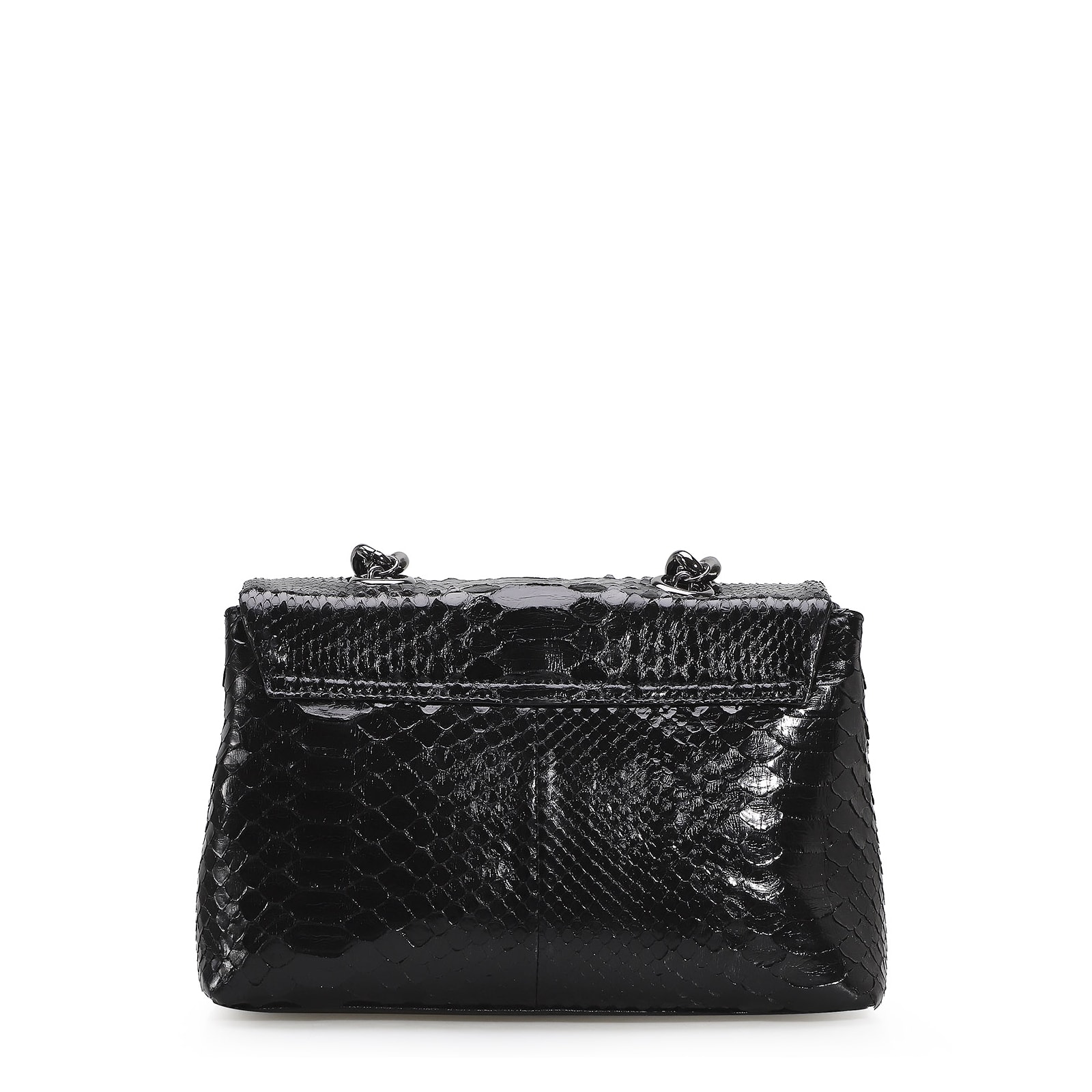 Bolsa De Ombro Python Preto
