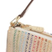 Bolsa De Ombro Ráfia Colorida/Couro Off White - imagem 6