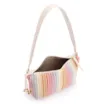 Bolsa De Ombro Ráfia Colors/Couro Off White - imagem 4
