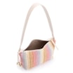 Bolsa De Ombro Ráfia Colors/Couro Off White - imagem 4