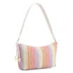 Bolsa De Ombro Ráfia Colors/Couro Off White - imagem 2