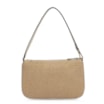 Bolsa De Ombro Ráfia/Couro Off White - imagem 3