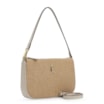 Bolsa De Ombro Ráfia/Couro Off White - imagem 2