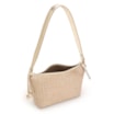 Bolsa De Ombro Ráfia Dourado/Couro Dourado - imagem 4