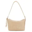 Bolsa De Ombro Ráfia Dourado/Couro Dourado - imagem 1