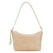 Bolsa De Ombro Ráfia Dourado/Couro Dourado - imagem 1