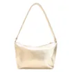 Bolsa De Ombro Ráfia Dourado/Couro Dourado - imagem 3