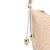 Bolsa De Ombro Ráfia Natural/Couro Off White - imagem 5
