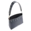 Bolsa De Ombro Rebites Couro Azul - imagem 4