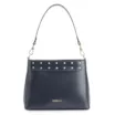 Bolsa De Ombro Rebites Couro Azul - imagem 1
