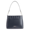 Bolsa De Ombro Rebites Couro Azul - imagem 1