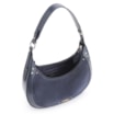 Bolsa De Ombro Rebites Couro Camurça Azul/Couro Azul - imagem 4