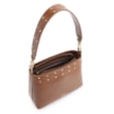 Bolsa De Ombro Rebites Couro Marrom - imagem 4