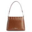 Bolsa De Ombro Rebites Couro Marrom - imagem 1