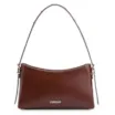 Bolsa De Ombro Rebites Couro Marrom - imagem 1