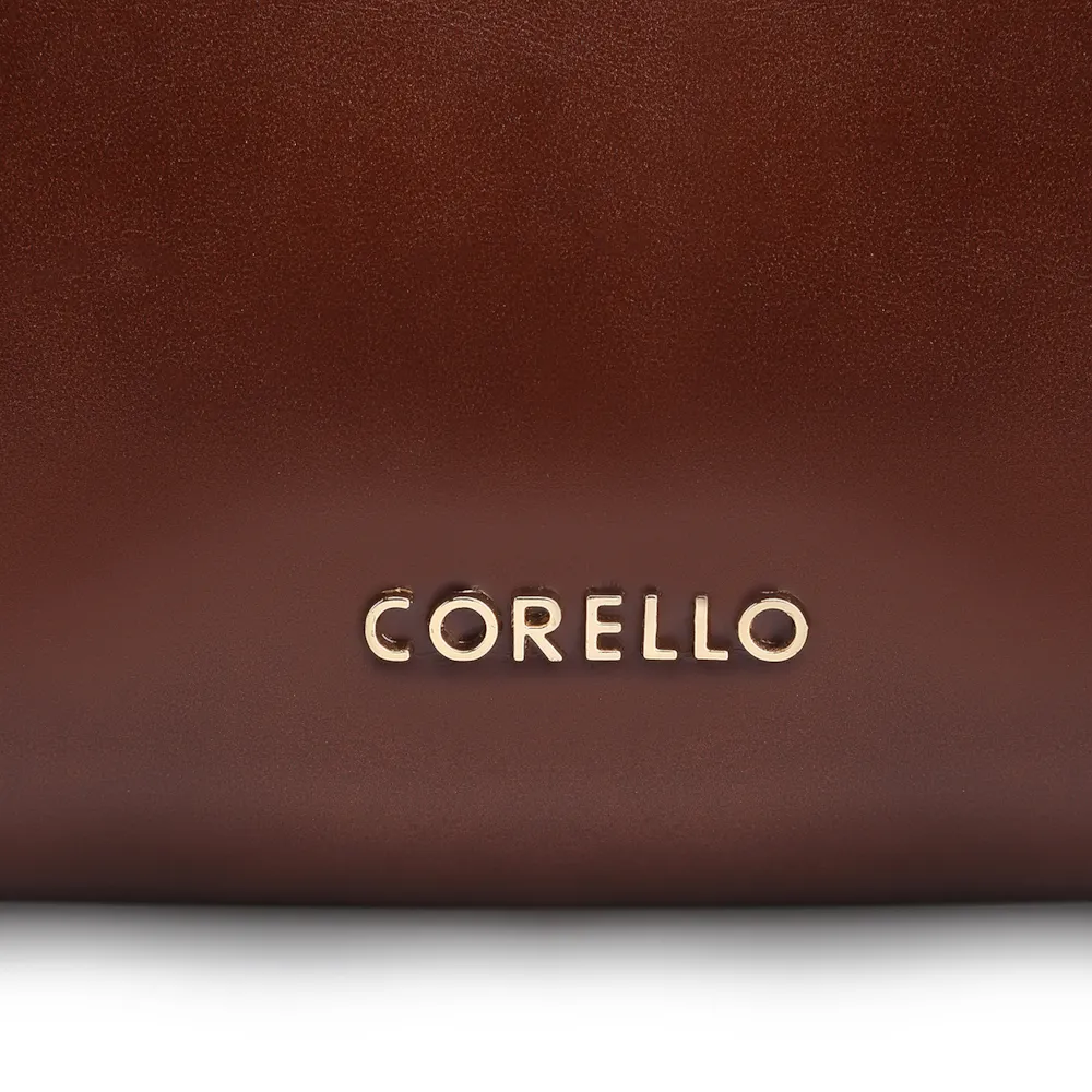 Bolsa De Ombro Rebites Couro Marrom - imagem 7