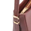 Bolsa De Ombro Rebites Couro Marrom - imagem 9