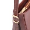 Bolsa De Ombro Rebites Couro Marrom - imagem 9