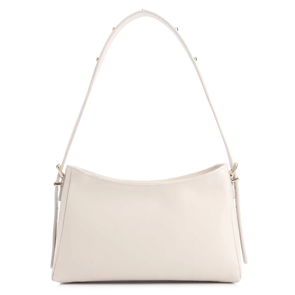 Bolsa De Ombro Rebites Couro Off White - imagem 3
