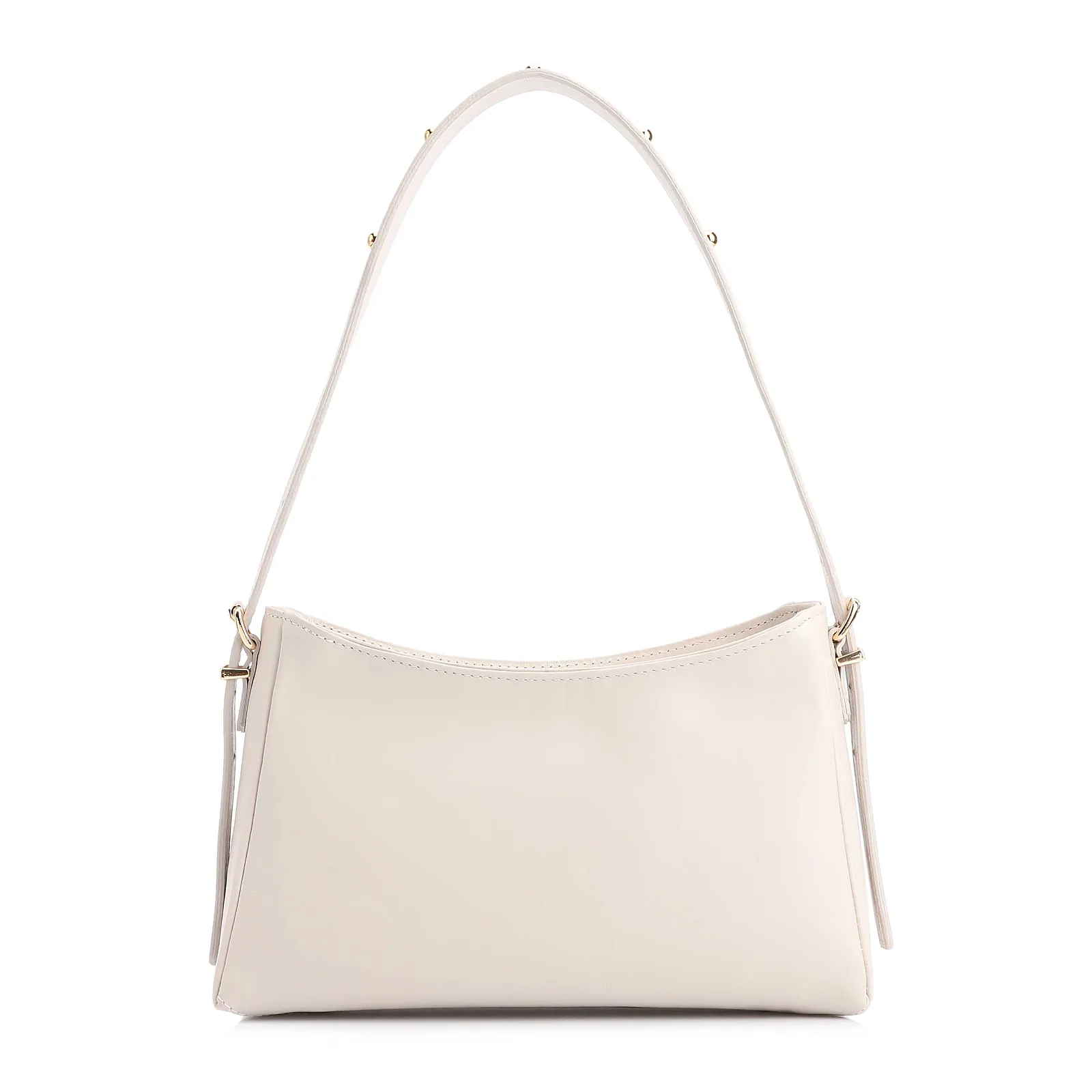 Bolsa De Ombro Rebites Couro Off White