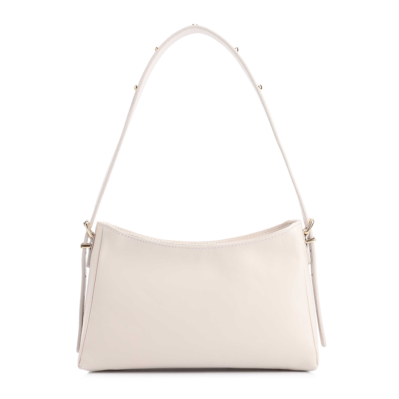 Bolsa De Ombro Rebites Couro Off White